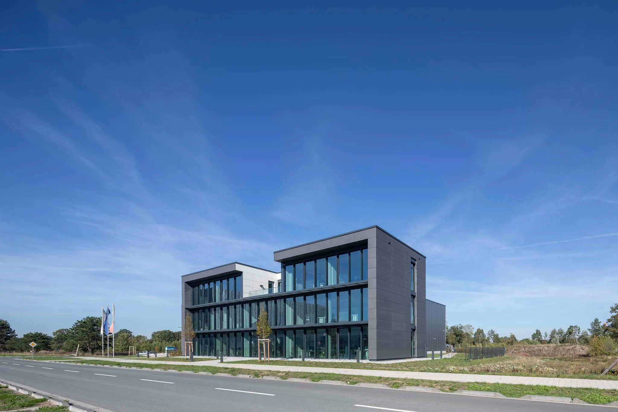 Baustelle der H. Herbort Bauunternehmung im Münsterland